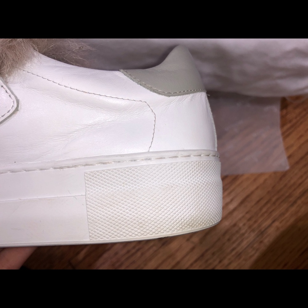 MONCLER WHITE VICTOIRE SLIP-ON SNEAKERS - Picture 4 of 6